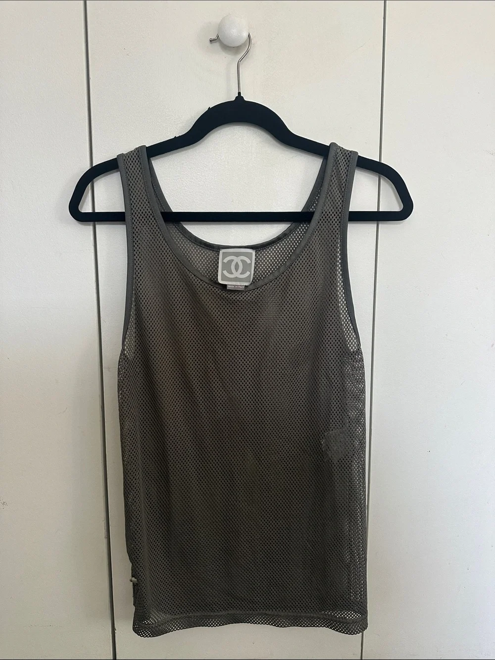 RARE CHANEL Mesh Sleeveless Tank Top